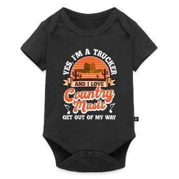 Guitare, Banjo, Musicien western, Musicien - Body à manches courtes Premium Bébé - noir - Devant