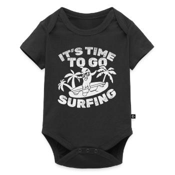 Surfer It's Time To Go Surfing - Baby Premium short-sleeve bodysuit - black - Front