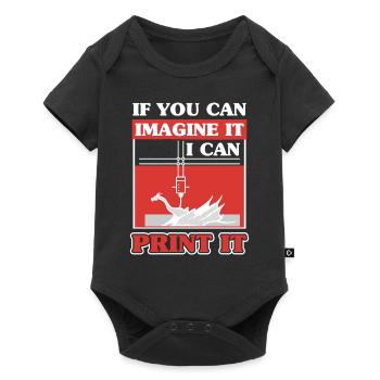 Imprimante d’impression numérique 3D Scan - Body à manches courtes Premium Bébé - noir - Devant