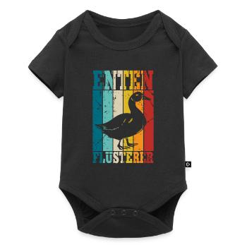 Enten - Baby Premium Kurzarmbody - Schwarz - Vorne