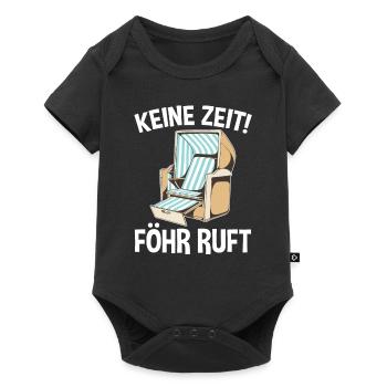Nordsee Föhr - Baby Premium Kurzarmbody - Schwarz - Vorne