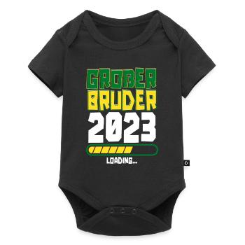 Großer Bruder Loading 2023 - Baby Premium Kurzarmbody - Schwarz - Vorne