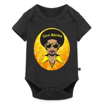 Funk Clothing | Vintage 70s Costume for Soul Music - Baby Premium short-sleeve bodysuit - black - Front