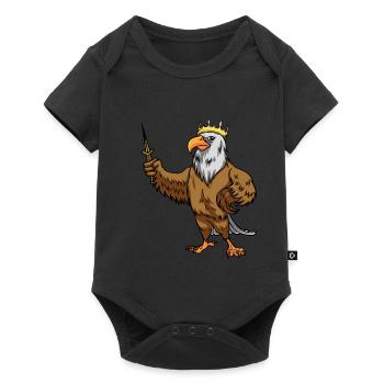 Bird, Eagle, Royal, King, Majesty, Fairy Tale, Child - Baby Premium short-sleeve bodysuit - black - Front