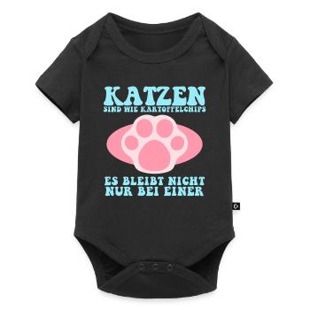 Cats Cat Lovers Cat Owner Gift - Baby Premium short-sleeve bodysuit - black - Front