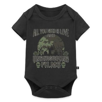 Underground Film, Independent Cinema, Horror - Baby Premium Kurzarmbody - Schwarz - Vorne