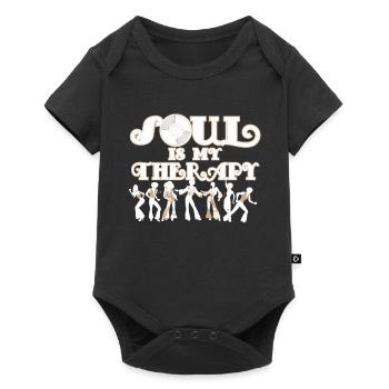| de vêtements Funk Costume vintage des années 70 pour la musique soul - Body à manches courtes Premium Bébé - noir - Devant