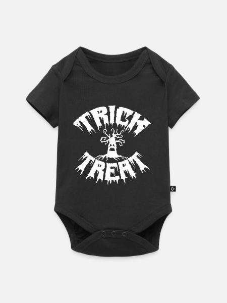 Trick Treat, Halloween. - Baby Premium Kurzarmbody - Schwarz