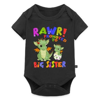 Rawr! Promotion à Big Sister Cute - Body à manches courtes Premium Bébé - noir - Devant