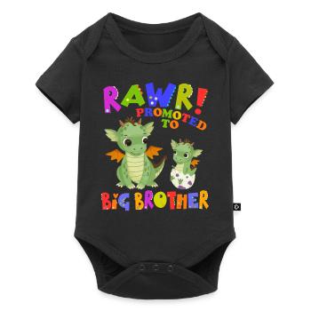 Rawr! Promu à Big Brother Cute - Body à manches courtes Premium Bébé - noir - Devant
