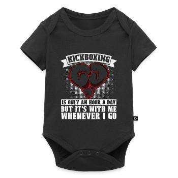 Kickboxing Is Only An Hour A Day Kickboxer Boxing - Baby Premium short-sleeve bodysuit - black - Front