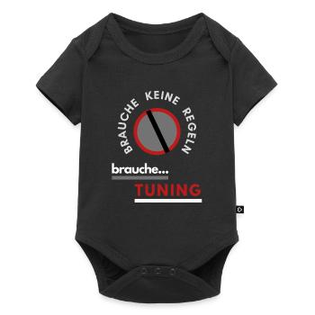 keine Regeln brauche Tuning - Baby Premium Kurzarmbody - Schwarz - Vorne