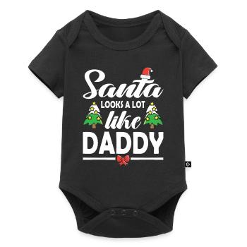 Le Père Noël ressemble beaucoup à papa Noël Noël - Body à manches courtes Premium Bébé - noir - Devant