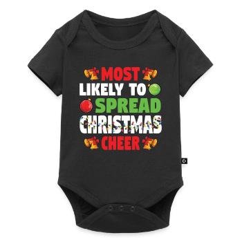 Most Likely To Spread Christmas Cheer Weihnachten - Baby Premium short-sleeve bodysuit - black - Front