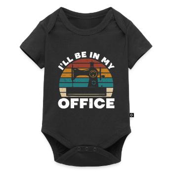 Retro Sew I'll Be In My Office Tailors Sewers - Baby Premium short-sleeve bodysuit - black - Front