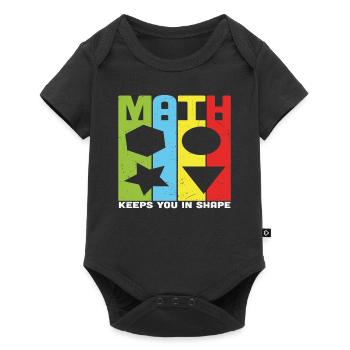 Math Keeps You In Shape Math Quotes - Baby Premium short-sleeve bodysuit - black - Front