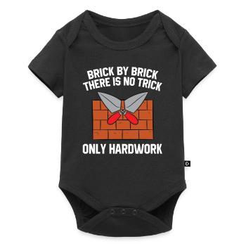 Maurer Maurermeister Mauerwerk Bricklayer Mason - Baby Premium short-sleeve bodysuit - black - Front