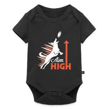 Aim High Awesome Retro Dog Training Designs - Baby Premium short-sleeve bodysuit - black - Front