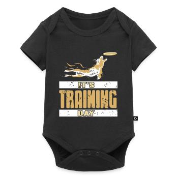 It's Training Day Retro Vintage Dog Trainer - Baby Premium short-sleeve bodysuit - black - Front