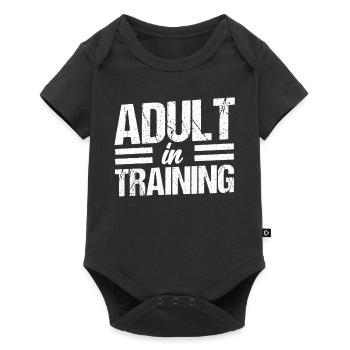 Adulte en formation Anniversaire Adulte - Body à manches courtes Premium Bébé - noir - Devant