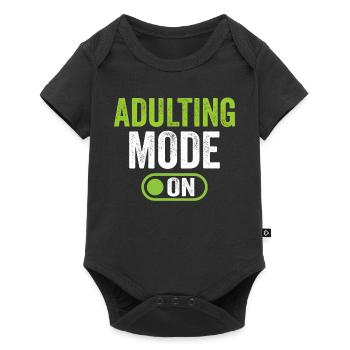 Grow Up Mode On Adult's Birthday - Baby Premium short-sleeve bodysuit - black - Front