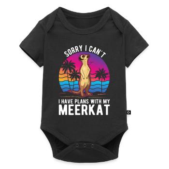 Suricate Cadeau Suricate Suricate - Body à manches courtes Premium Bébé - noir - Devant