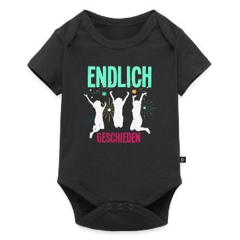 Endlich Geschieden Scheidungsparty - Baby Premium Kurzarmbody - Schwarz - Vorne