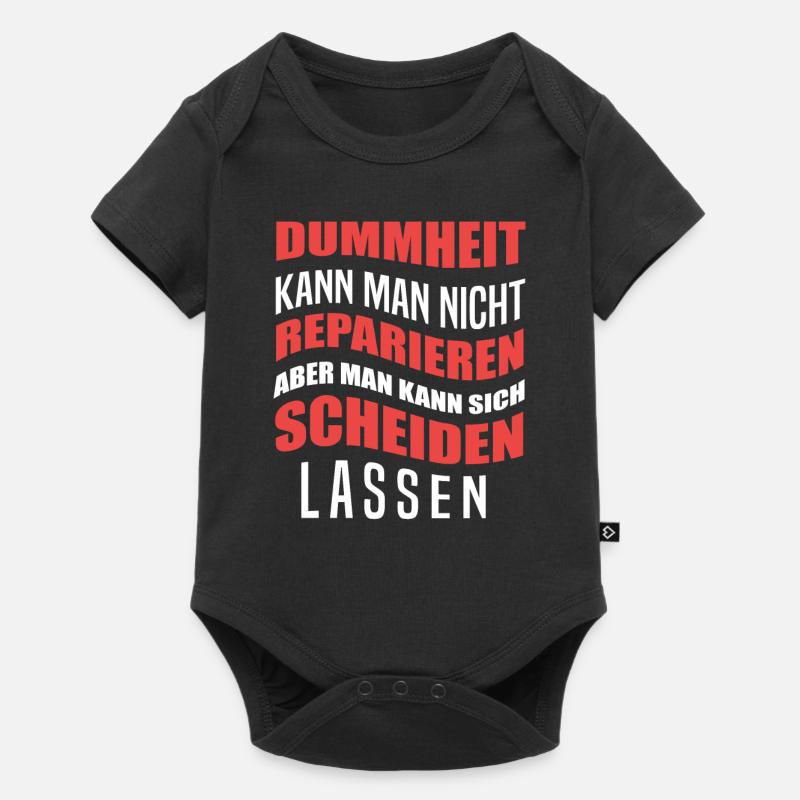 Scheidung - Baby Premium Kurzarmbody - Schwarz