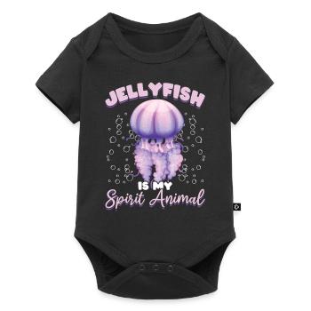 Jellyfish is my soul animal - Baby Premium short-sleeve bodysuit - black - Front