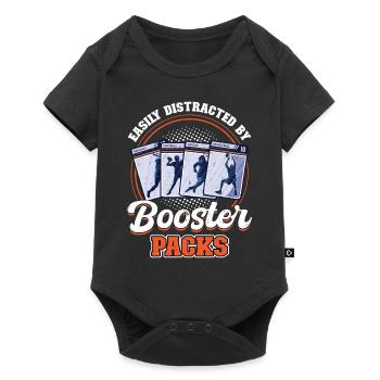 Leicht Abgelenkt Durch Booster Packs - Sammelkarte - Baby Premium Kurzarmbody - Schwarz - Vorne