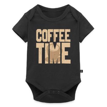 Coffee Time Coffee Lover - Baby Premium short-sleeve bodysuit - black - Front