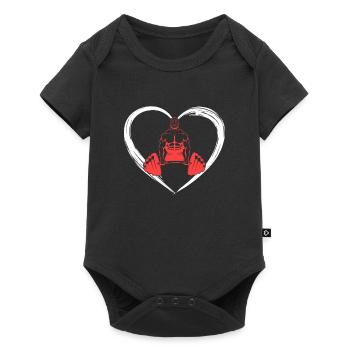 l’amour de la musculation - Body à manches courtes Premium Bébé - noir - Devant