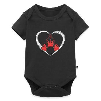 l’amour de la musculation - Body à manches courtes Premium Bébé - noir - Devant