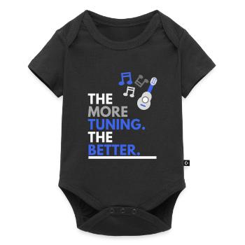 the more tuning, the better - Baby Premium short-sleeve bodysuit - black - Front