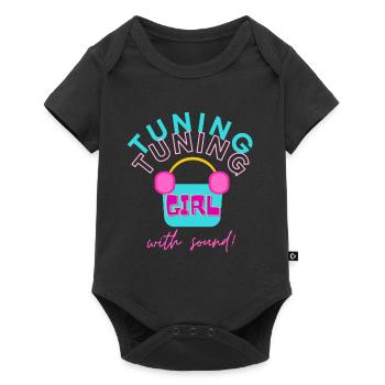 Tuning Girl with Sound - Baby Premium short-sleeve bodysuit - black - Front