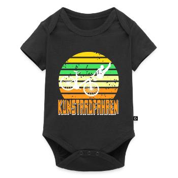 Retro Vintage ART CYCLING Cool Art Cycler - Baby Premium short-sleeve bodysuit - black - Front