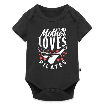 Cette mère aime Pilates Maman Amant Maman - Body à manches courtes Premium Bébé - noir - Devant