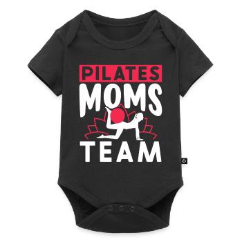 Pilates Mères Équipe Maman Maman Maman Pilates - Body à manches courtes Premium Bébé - noir - Devant