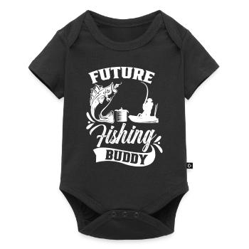 Future Fishing Buddy Fishing Friend Angler Fishing - Baby Premium short-sleeve bodysuit - black - Front
