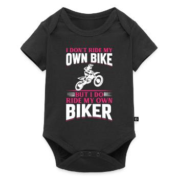 Je ne conduis pas mon propre vélo - Moto Dirtbike Bik - Body à manches courtes Premium Bébé - noir - Devant