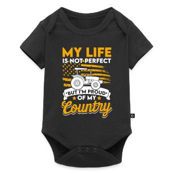 Musique country Sud-Ouest - Body à manches courtes Premium Bébé - noir - Devant