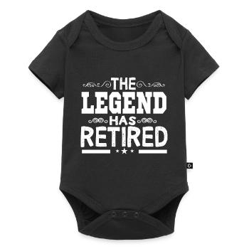 The legend has retired - Baby Premium short-sleeve bodysuit - black - Front