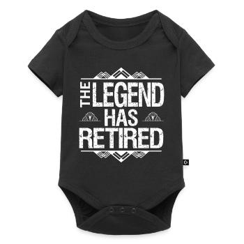 The legend has retired - Baby Premium short-sleeve bodysuit - black - Front