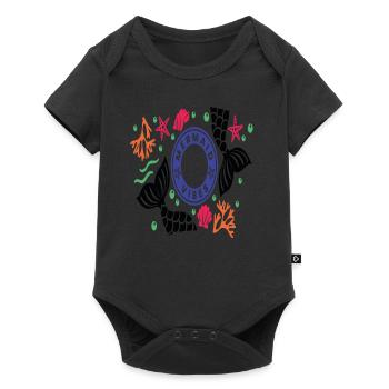 Mermaid Vibes - Baby Premium short-sleeve bodysuit - black - Front