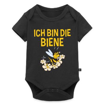 Ich Bin Die Biene Lustiger Name Sabine Vorname - Baby Premium Kurzarmbody - Schwarz - Vorne