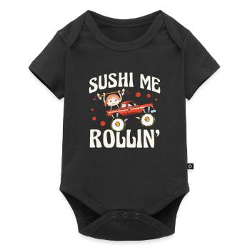 Sushi Me Rollin' Japanischer Feinschmecker Ich - Baby Premium Kurzarmbody - Schwarz - Vorne
