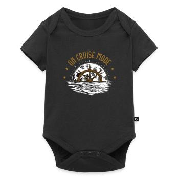 Im Kreuzfahrtmodus Kreuzfahrtreisen Sommerferien - Baby Premium Kurzarmbody - Schwarz - Vorne