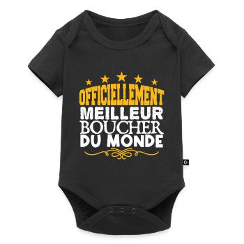 Boucher | meilleur Boucher | légende Boucher - Body à manches courtes Premium Bébé - noir - Devant