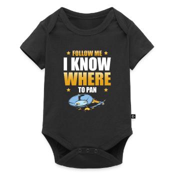 I know where to pan gold Gold Prospector - Baby Premium short-sleeve bodysuit - black - Front