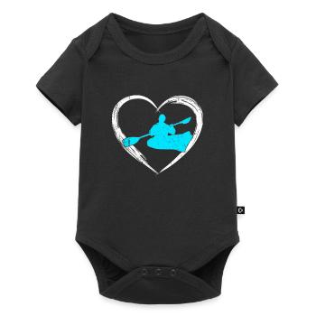 kayak love - Baby Premium short-sleeve bodysuit - black - Front